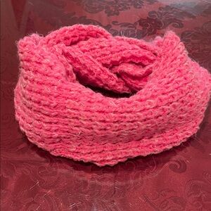 Abercrombie & Fitch Pink Knit Infinity Wrap Scarf